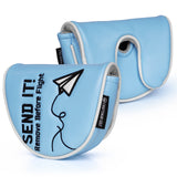 Blue Paperlance Putter Golf Headcover