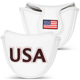 White USA Putter Golf Headcover