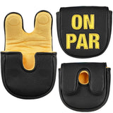 Black PU ONPAR Embroidery DF3 Putter Golf Headcover