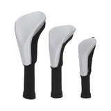 Plain Color Meshy Neoprene Golf Headcover 3pcs/Set