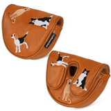 Cute Dogs Brown Putter Golf Head Cover