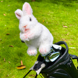 Pink and White Rabbit Driver Golf Headcover