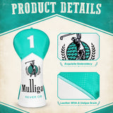Mint-Colored Mulligan Driver Golf Headcover