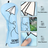 LC Paper Plane 460cc Blue Driver Golf Head Cover