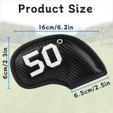 Black Straw Pattern PU White Digital Embroidery Iron Cover 6pcs