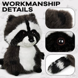 Black-and-White Raccoon Plush Driver Golf Headcover