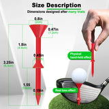 Colorful Wine Glass Plastic Golf Tee 50PCS