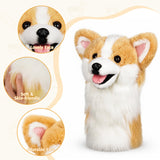 Realistic Corgi Plush Driver Golf Headcover