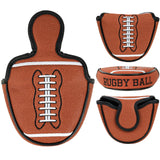 Football Mallet Putter Golf Head Cover
