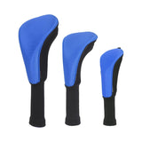 Plain Color Meshy Neoprene Golf Headcover 3pcs/Set