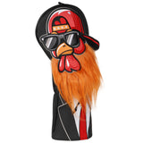 Mr. Black Cock Driver Golf Headcover