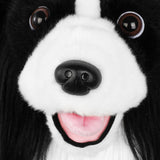 Black and White Collie Animal Golf Head Cover