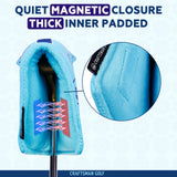 Light Blue 3D Logo Blade Putter Golf Headcover