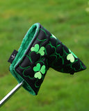Black PU Clover Putter Golf Headcover