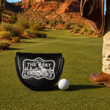 Black PU Western Sketch Putter Golf Headcover