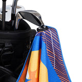 Yellow Tiger Magnet Golf Towel