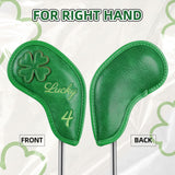 Green Luck Four-Leaf Clover Iron Golf Headcover