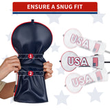Camouflage USA Flag Embroidery Driver Golf Head Cover