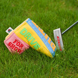 Blue Yellow Pink Green Splice Putter Golf Headcover