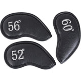 Black Wedges Iron Covers Set For 52° 56° 60° Degree