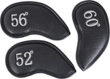 Black Wedges Iron Covers Set For 52° 56° 60° Degree