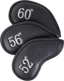 Black Wedges Iron Covers Set For 52° 56° 60° Degree