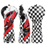 Red Car Running Patch Golf Head Cover Set