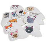 Cat Printing Iron Head Cover 12PCS
