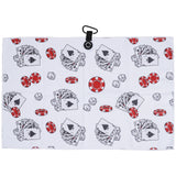 White Poker Printed Magnet Wafflour Golf Towel