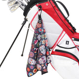 Skull Waffle Magnet Golf Towel