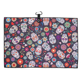 Skull Waffle Magnet Golf Towel