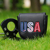 Black Embroidered USA Mallet Putter Cover for DF3