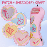 LC No Bad Days On The Course Pink Driver Golf Head Cover