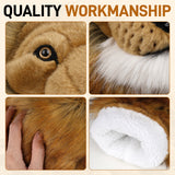 Realistic Lion Plush Driver Cover