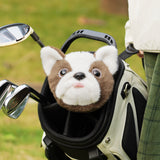 Bulldog Plush Putter Animal Golf Headcover (with mountaineering buckle)