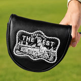 Black PU Western Sketch Putter Golf Headcover