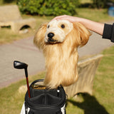 Realistic Golden Retriever Plush Driver Cover