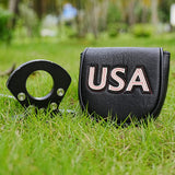 Black USA Patch Putter Golf Headcover