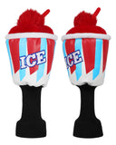 Red ICE Driver Plush Golf Head Cover with Sock