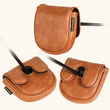 Brown Retro Mallet Putter Golf Head Covers