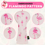 Flamingo Driver Golf Headcover Set