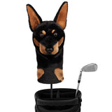 Realistic Dobermann Driver Golf Headcover