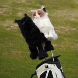 Emulation Black Cat with Beard Driver Golf Headcover