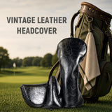 Oil Wax Lether Driver Golf Headcover