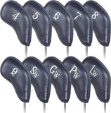 Personalized Magnetic Leather Iron Head Cover Set(4-9, PGSL)