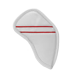 Custom Individual White Leather Iron Head Cover