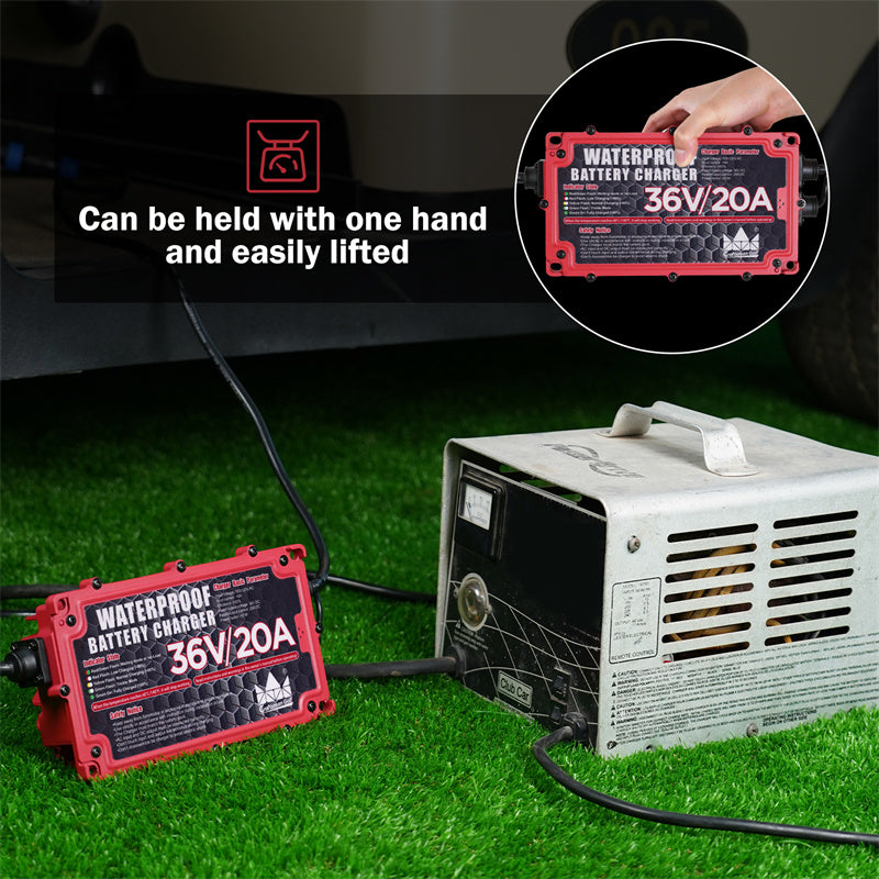 48 Volt Golf Cart Battery Charger for Club Car Precedent DS, 3Pin