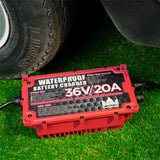 Craftsman Golf Waterproof 20 AMP Golf Onboard Battery Charger for 36 Volt EZGO Club Car Golf Carts