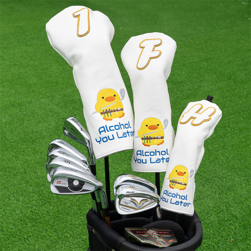Alcohol You Later Golf Club Head Covers Set (Driver+Fariway+Hybrid)