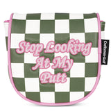 Green Pink Check DF3 Mallet Putter Cover